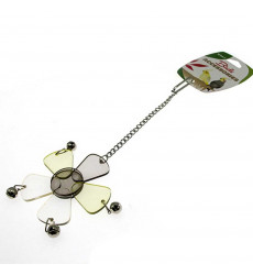 Игрушка Wogy (Воги) Для Птиц Цветок На Цепочке с Колокольчиком 2024-6331