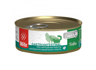 Влажный Корм  Blitz (Блиц) Cat Gastrointestinal Для Кошек При Заболеваниях ЖКТ Индейка 100г  