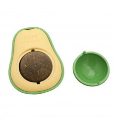 Игрушка Wogy (Воги) Для Кошек Авокадо с Вращающимся Мятным Шариком 10922-7535 5,7*4,2*3см