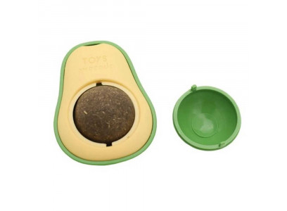 Игрушка Wogy (Воги) Для Кошек Авокадо с Вращающимся Мятным Шариком 10922-7535 5,7*4,2*3см