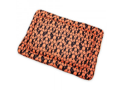 Матрас Навара Бульдоги №0 М-498, Оранжевый, П/Э, Велюр