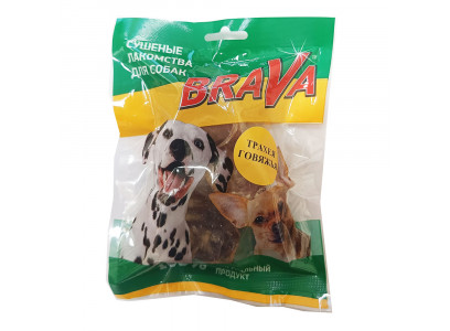 Лакомство Для Собак Brava (Брава) Трахея Говяжья Резанная 3шт 3,5см 