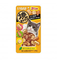 Лакомство Inaba (Инаба) Yakimiksu Для Кошек 25г Ассорти Кацуобуси, Морского Гребешка и Кальмара