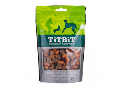 Лакомство TiTBTiT (Титбит) Для Собак Косточки Мясные с Говядиной и Сыром 012864 