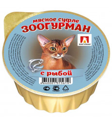 Влажный Корм Для Кошек Зоогурман Мясное Суфле Рыба 100г
