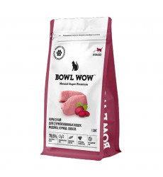 Сухой Корм Bowl Wow (Боул Вау) Для Стерилизованных Кошек Индейка и Свекла 1,5кг