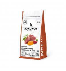 Сухой Корм Bowl Wow (Боул Вау) Для Собак Мелких Пород Fresh Meat Ягненок, Индейка, Рис и Тыква 800г