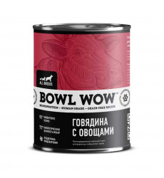 Консервы Bowl Wow (Боул Вау) Для Собак Говядина и Овощи 850г