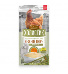 Лакомство Деревенские Лакомства Для Кошек  Нежное Пюре Из Курицы с Икрой Летучей Рыбы Холистик 4*10г 79215090 
