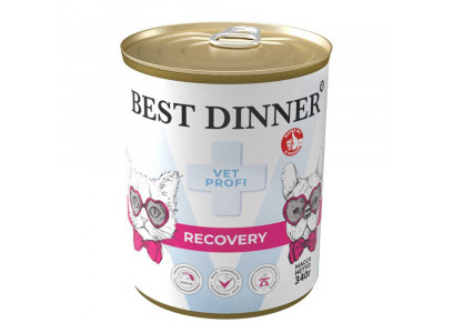 Консервы  Best Dinner (Бест Диннер) Для Кошек и Собак Диентический Vet Profi Recovery 340г 