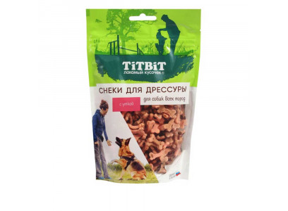 Лакомство TiTBiT Снеки Для Дрессуры Собак с Уткой 100г 025703 
