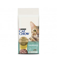 Сухой Корм Cat Chow (Кэт Чау) Для Кошек Для Вывода Шерсти Птица Special Care Hairball Control 15кг (1*1)