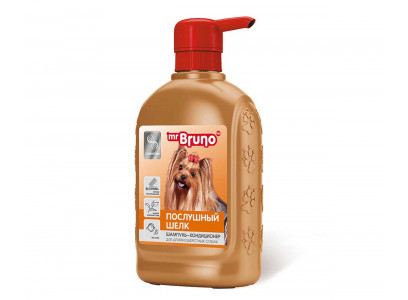 Шампунь Для Собак с Длинной Шерстью Mr.Bruno (Мр.Бруно) Послушный Шелк 350мл 