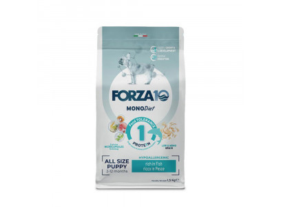 Сухой Корм Forza (Форза) 10 Dog All Size Puppy Monodiet Low Grain Для Щенков При Аллергии Рыба 1,5кг 11694