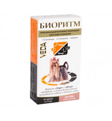 Витамины Для Собак Мелких Пород Биоритм 48таб VEDA