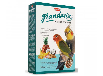 Корм Для Средних Попугаев Padovan (Падован) GrandMix Parrocchetti Парочетти Основной 400г 