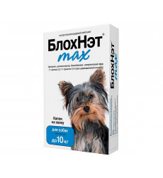 БлохНэт Max Капли От Блох и Клещей Для Собак До 10кг 1мл Астрафарм