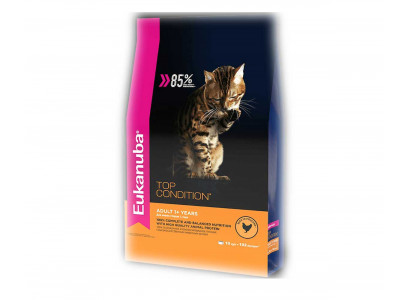 Сухой Корм Eukanuba (Эукануба) Для Кошек Курица Adult Top Condition Chicken 400г 