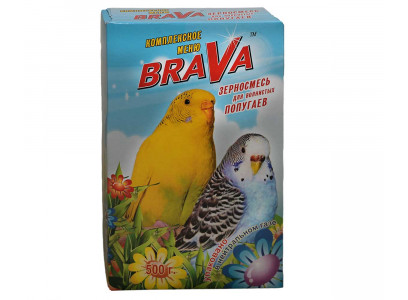 Корм Brava (Брава) Стандарт Для Волнистых Попугаев 500г (1*14) 