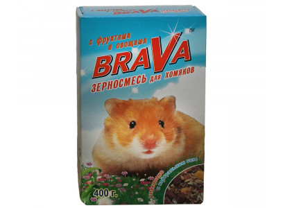 Корм Для Хомяков Brava (Брава) Фрукты с Овощами 400г 