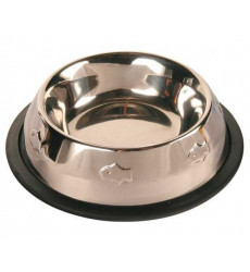 Миска Для Кошек Trixie (Трикси) Металлическая с Резинкой с Чеканкой 250мл 24870 