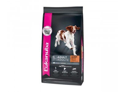 Сухой Корм Eukanuba (Эукануба) Для Собак Средних Пород Курица Adult Medium Breed Chicken 3кг 