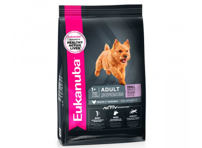 Сухой Корм Eukanuba (Эукануба) Для Собак Мелких Пород Курица Adult Small Breed Chicken 3кг 