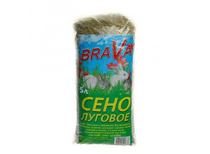 Сено BRAVA (Брава) Луговое Для Грызунов 5л (1*6) 
 