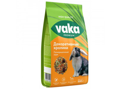 Корм Для Декоративных Кроликов Вака High Quality (Хай Кволити) 500г 