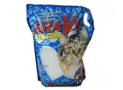 Наполнитель Для Кошачьего Туалета BRAVA (Брава) Классик Силикагель 7,6л  