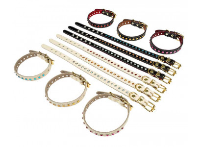 Ошейник Для Собак Брава №17 с Подкладом Стразы Арт1710 