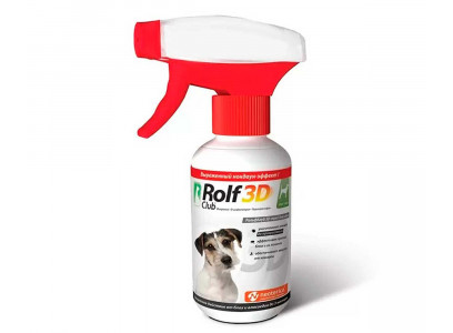 Rolf Club 3D Спрей От Блох и Клещей Для Собак Фипронил 200мл R422 