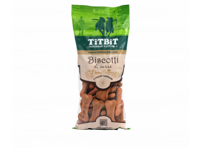 Лакомство Для Собак TiTBit (Титбит) Печенье Biscotti с Рубцом Говяжьим 350г 