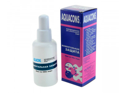 Кондиционер Для Аквариумной Воды Aquacons (Акваконс) Моментальная Защита ЗООМИР 50мл 