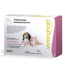Стронгхолд Капли Для Котят и Щенков 2,5кг 0,25мл 15мг 1шт Zoetis (1*3) 