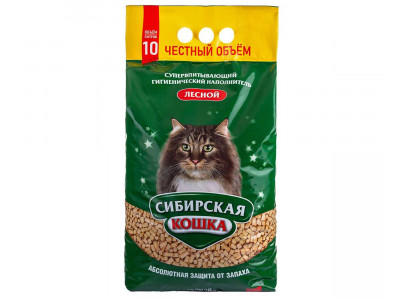 Наполнитель Для Кошачьего Туалета Сибирская Кошка Лесной 10л 