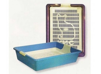 Туалет Для Кошек Кис Глубокий с Рамкой 40,5*30*12см ZooExpress 