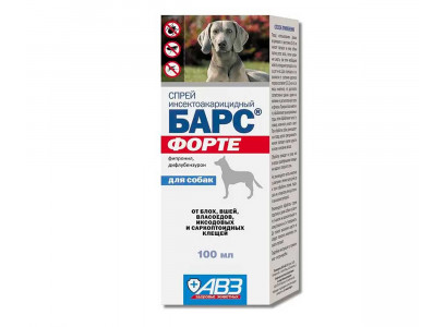 Барс Форте Спрей От Блох Для Собак 100мл АВЗ 
