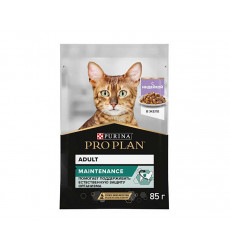 Влажный Корм Pro Plan (ПроПлан) Для Кошек Индейка в Желе Adult Turkey 85г (1*24)