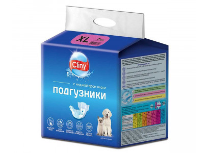 Подгузники Для Собак Cliny (Клини) ХL 15-30кг 7шт К205 
