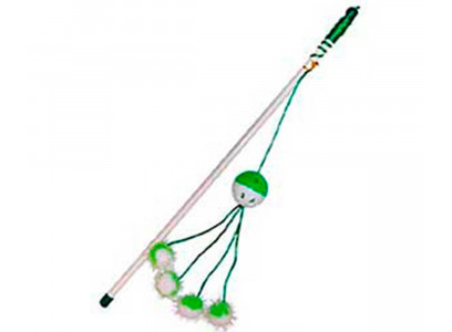 Игрушка Для Кошек Дразнилка-Удочка Шарик с Помпоном Nt935а