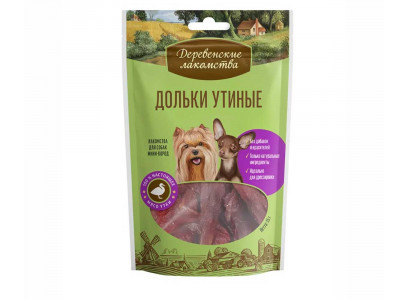 Лакомства Для Собак Деревенские Лакомства Дольки Утиные 55г 79711533  