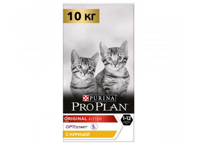 Сухой Корм Pro Plan (ПроПлан) Для Котят Курица Kitten Chicken 10кг (1*1)  