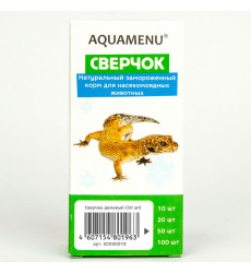 Сверчок Замороженный Аква Меню 50шт Ра361 