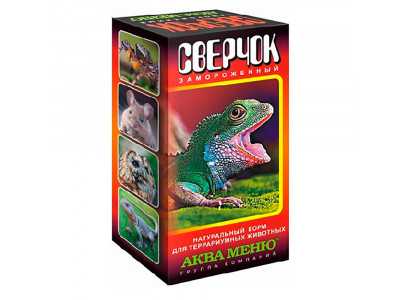 Сверчок Замороженный Аква Меню 50шт Ра361  