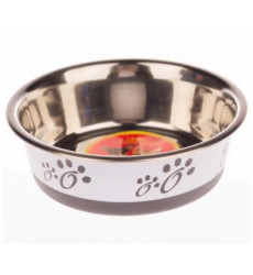 Миска Для Собак Мелких Пород и Кошек Фьюжн Металлическая Серая XS 180мл Pf-1003а