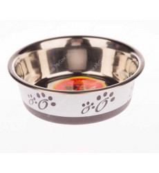 Миска Для Собак Средних Пород Фьюжн Металлическая Серая М 750мл Pf-1003с