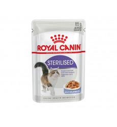 Влажный Корм Royal Canin (Роял Канин) Для Стерилизованных Кошек и Кастрированных Котов Аппетитные Кусочки в Желе Feline Health Nutrition Sterilised Jelly 85г (1*12) 