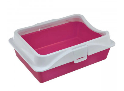 Туалет Для Кошек Rich (Рич) с Рамкой На Защелках 41*30*14см ZooExpress 