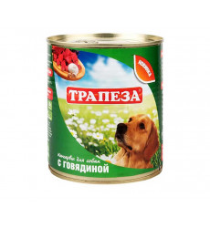 Консервы Трапеза Для Собак Всех Пород Говядина 750г (1*9) 